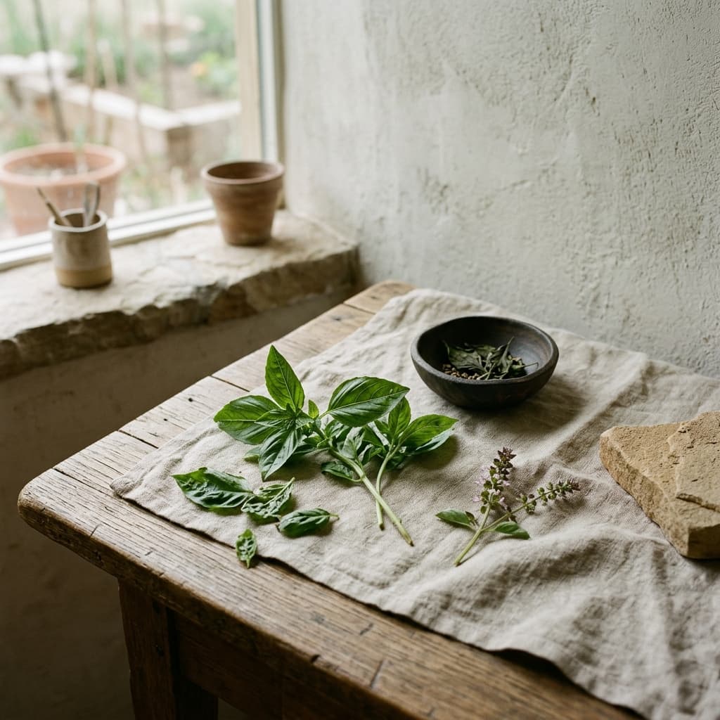 Basil Element soy candle