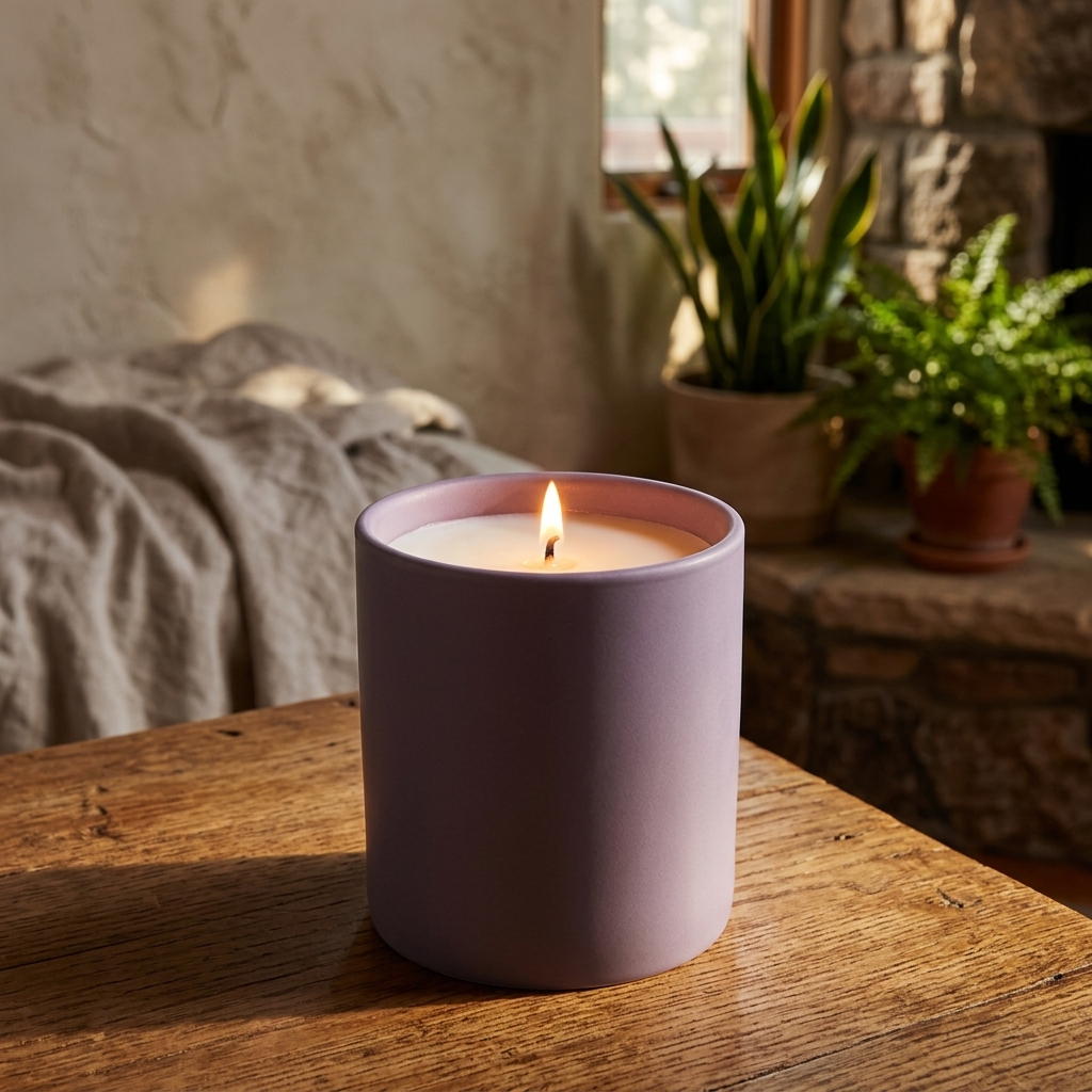 Basil Element in Violet Quartz, lit