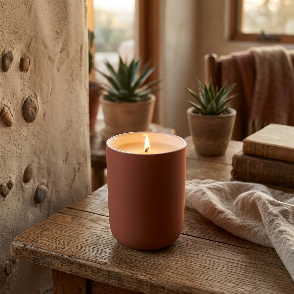Basil Element in Desert Coral Dream, lit