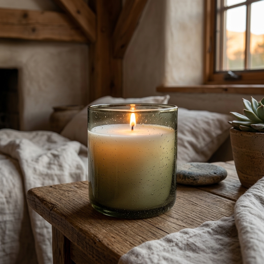Basil Element in Smoked Olive Mist, lit